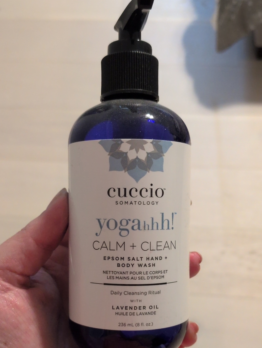 Cuccio Yogahhh! Calm + Clean Lavender Epsom Salt Hand & Body Wash - Blue